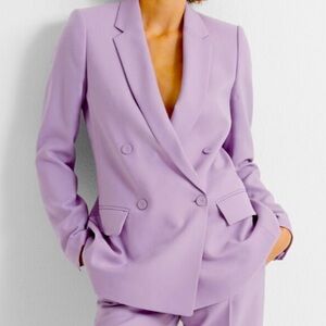 Club Monaco lavender double breasted blazer 10